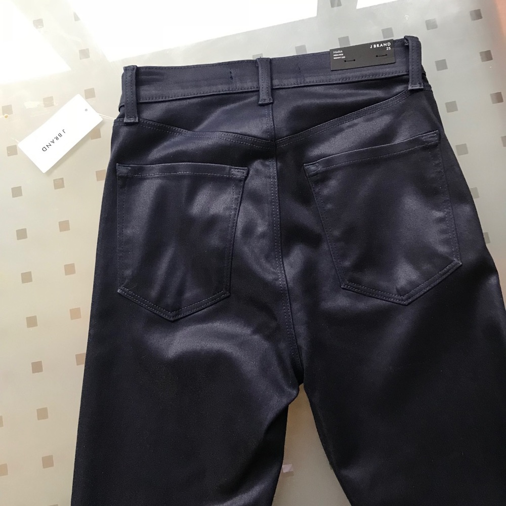 NWT J Brand Maria High Rise, Coated Electric, 25